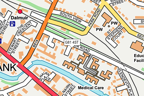 G81 4ST map - OS OpenMap – Local (Ordnance Survey) G81 4ST map - OS OpenMap – Local (Ordnance Survey)