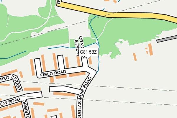 G81 5BZ map - OS OpenMap – Local (Ordnance Survey) G81 5BZ map - OS OpenMap – Local (Ordnance Survey)