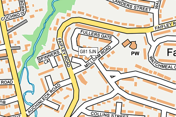 G81 5JN map - OS OpenMap – Local (Ordnance Survey)
