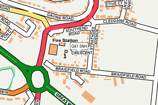 G81 5NH map - OS OpenMap – Local (Ordnance Survey)