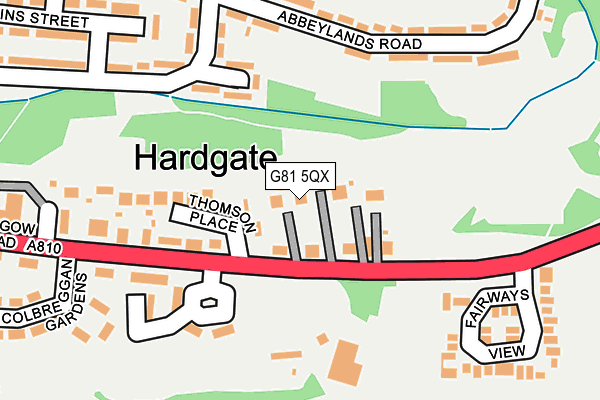 G81 5QX map - OS OpenMap – Local (Ordnance Survey)
