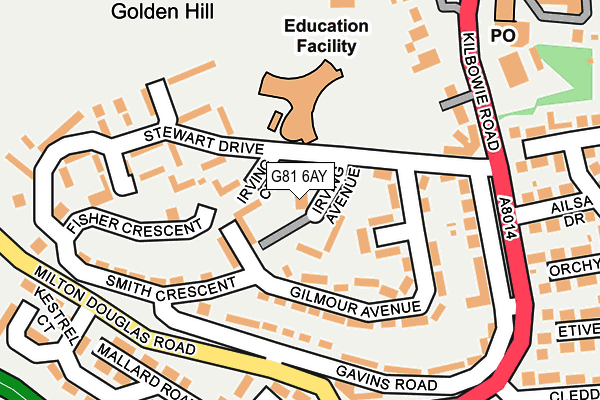 G81 6AY map - OS OpenMap – Local (Ordnance Survey)