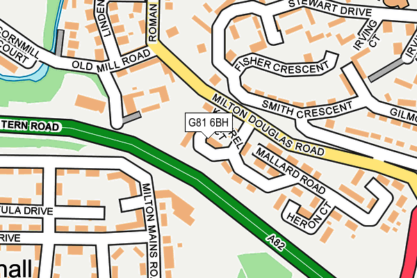 G81 6BH map - OS OpenMap – Local (Ordnance Survey) G81 6BH map - OS OpenMap – Local (Ordnance Survey)