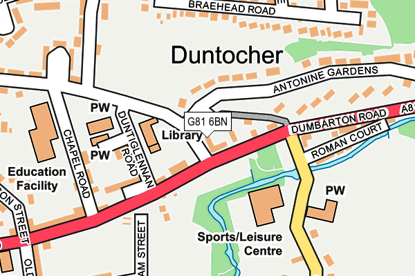 G81 6BN map - OS OpenMap – Local (Ordnance Survey)