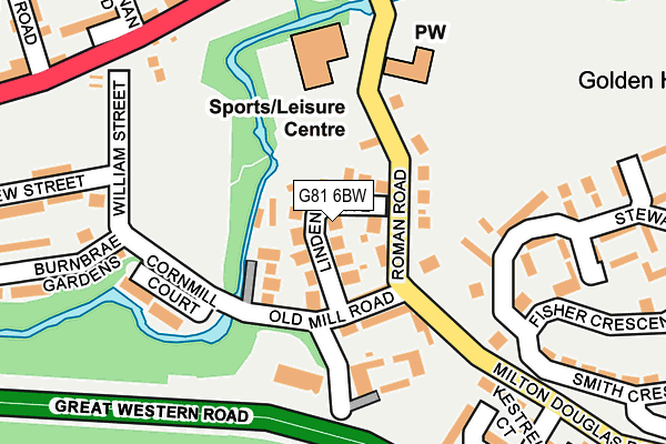 G81 6BW map - OS OpenMap – Local (Ordnance Survey) G81 6BW map - OS OpenMap – Local (Ordnance Survey)