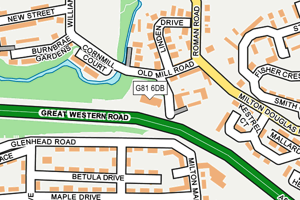 G81 6DB map - OS OpenMap – Local (Ordnance Survey)