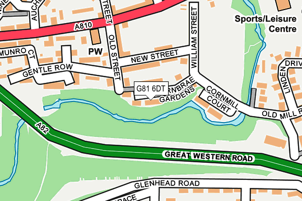 G81 6DT map - OS OpenMap – Local (Ordnance Survey)