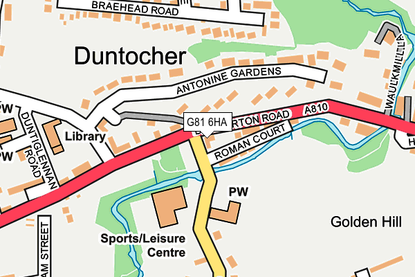 G81 6HA map - OS OpenMap – Local (Ordnance Survey) G81 6HA map - OS OpenMap – Local (Ordnance Survey)