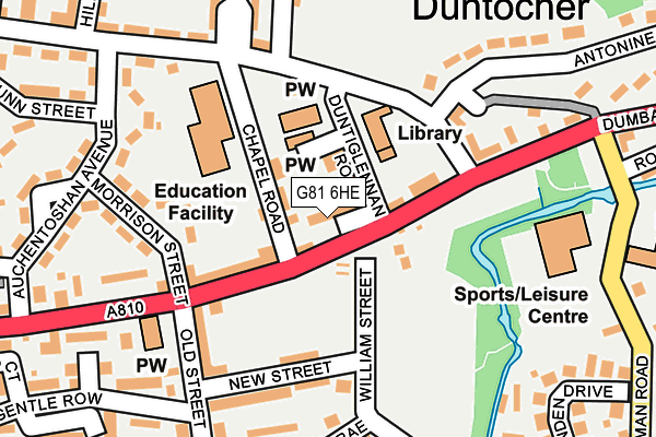 G81 6HE map - OS OpenMap – Local (Ordnance Survey) G81 6HE map - OS OpenMap – Local (Ordnance Survey)