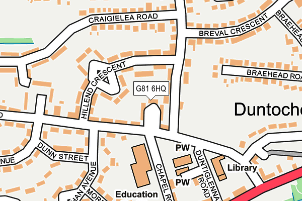 G81 6HQ map - OS OpenMap – Local (Ordnance Survey)
