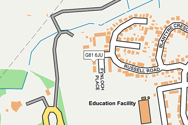 G81 6JU map - OS OpenMap – Local (Ordnance Survey) G81 6JU map - OS OpenMap – Local (Ordnance Survey)