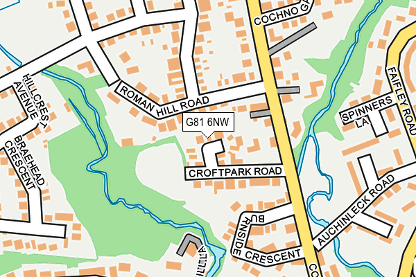 G81 6NW map - OS OpenMap – Local (Ordnance Survey)