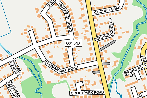 G81 6NX map - OS OpenMap – Local (Ordnance Survey) G81 6NX map - OS OpenMap – Local (Ordnance Survey)