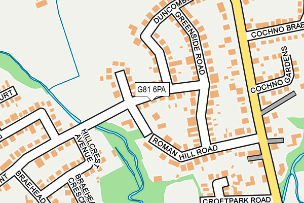 G81 6PA map - OS OpenMap – Local (Ordnance Survey) G81 6PA map - OS OpenMap – Local (Ordnance Survey)