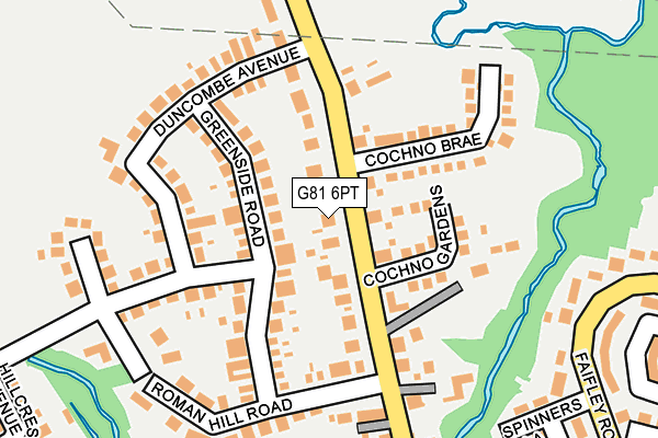 G81 6PT map - OS OpenMap – Local (Ordnance Survey)