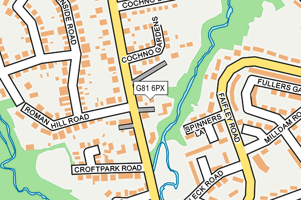 G81 6PX map - OS OpenMap – Local (Ordnance Survey) G81 6PX map - OS OpenMap – Local (Ordnance Survey)