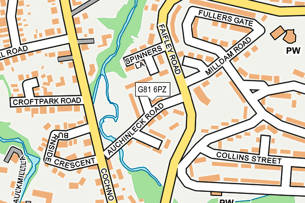 G81 6PZ map - OS OpenMap – Local (Ordnance Survey) G81 6PZ map - OS OpenMap – Local (Ordnance Survey)