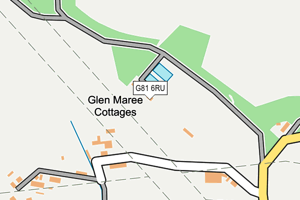 G81 6RU map - OS OpenMap – Local (Ordnance Survey)