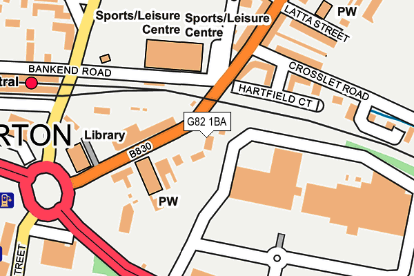 G82 1BA map - OS OpenMap – Local (Ordnance Survey) G82 1BA map - OS OpenMap – Local (Ordnance Survey)