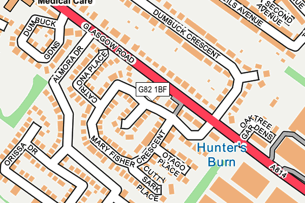 G82 1BF map - OS OpenMap – Local (Ordnance Survey) G82 1BF map - OS OpenMap – Local (Ordnance Survey)