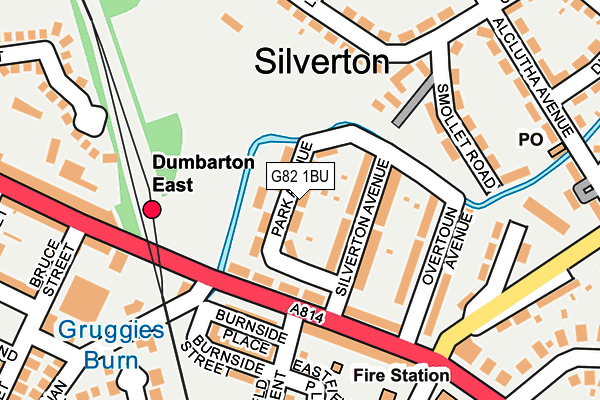 G82 1BU map - OS OpenMap – Local (Ordnance Survey)
