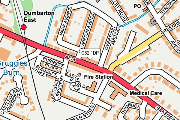 G82 1DP map - OS OpenMap – Local (Ordnance Survey)