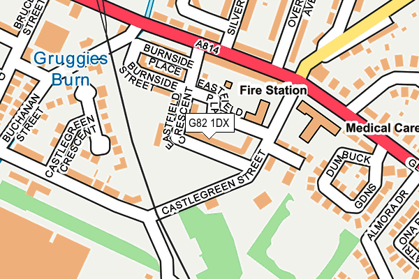 G82 1DX map - OS OpenMap – Local (Ordnance Survey) G82 1DX map - OS OpenMap – Local (Ordnance Survey)