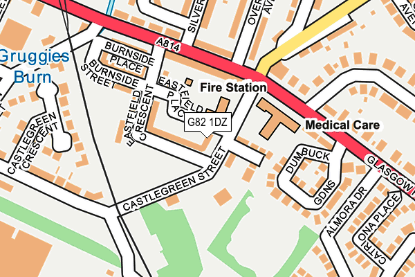 G82 1DZ map - OS OpenMap – Local (Ordnance Survey) G82 1DZ map - OS OpenMap – Local (Ordnance Survey)