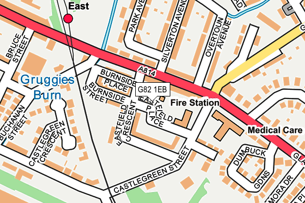 G82 1EB map - OS OpenMap – Local (Ordnance Survey)