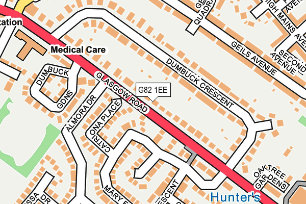 G82 1EE map - OS OpenMap – Local (Ordnance Survey) G82 1EE map - OS OpenMap – Local (Ordnance Survey)