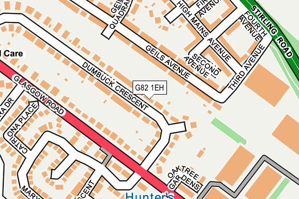 G82 1EH map - OS OpenMap – Local (Ordnance Survey) G82 1EH map - OS OpenMap – Local (Ordnance Survey)