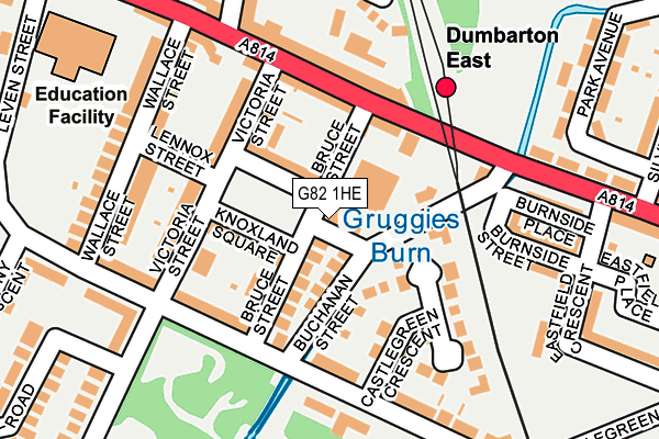 G82 1HE map - OS OpenMap – Local (Ordnance Survey)