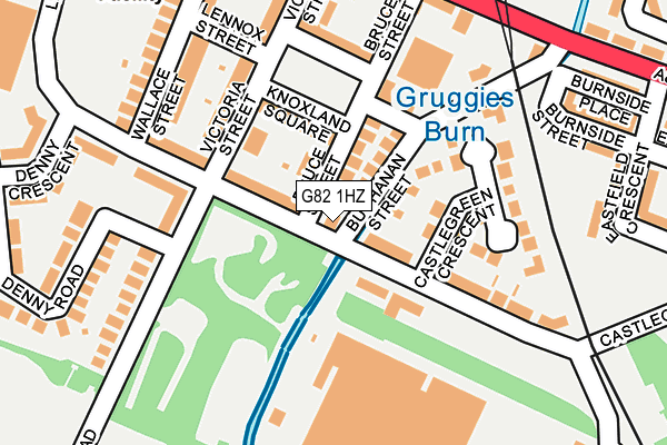G82 1HZ map - OS OpenMap – Local (Ordnance Survey)