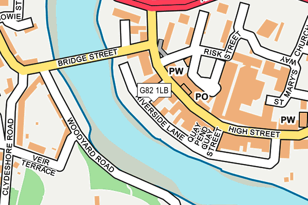 G82 1LB map - OS OpenMap – Local (Ordnance Survey) G82 1LB map - OS OpenMap – Local (Ordnance Survey)