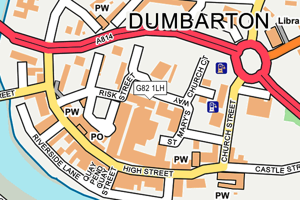 G82 1LH map - OS OpenMap – Local (Ordnance Survey)