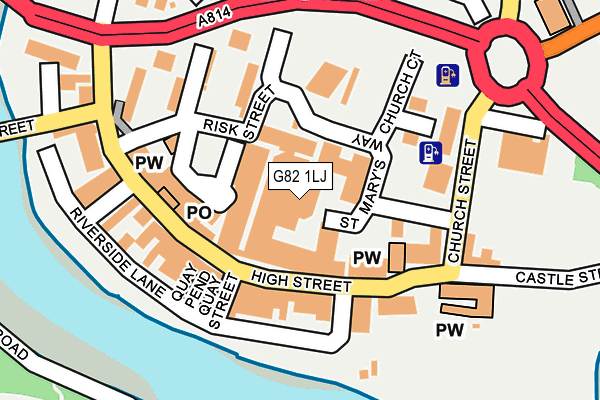 G82 1LJ map - OS OpenMap – Local (Ordnance Survey) G82 1LJ map - OS OpenMap – Local (Ordnance Survey)