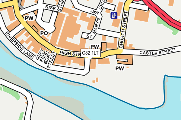 G82 1LT map - OS OpenMap – Local (Ordnance Survey) G82 1LT map - OS OpenMap – Local (Ordnance Survey)