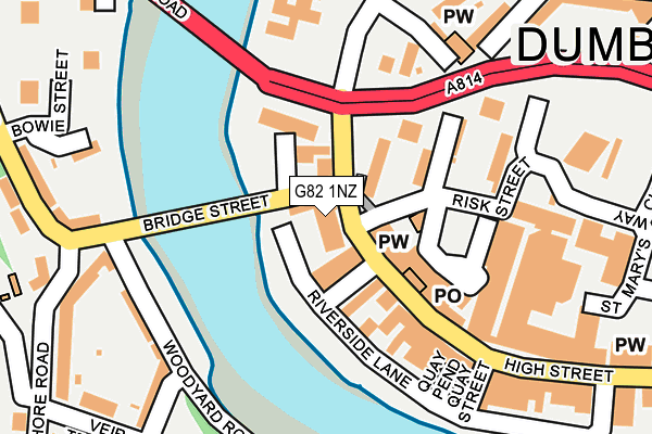 G82 1NZ map - OS OpenMap – Local (Ordnance Survey)