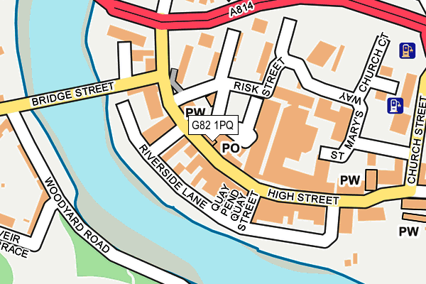 G82 1PQ map - OS OpenMap – Local (Ordnance Survey) G82 1PQ map - OS OpenMap – Local (Ordnance Survey)