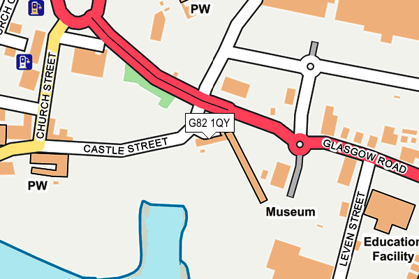 G82 1QY map - OS OpenMap – Local (Ordnance Survey) G82 1QY map - OS OpenMap – Local (Ordnance Survey)