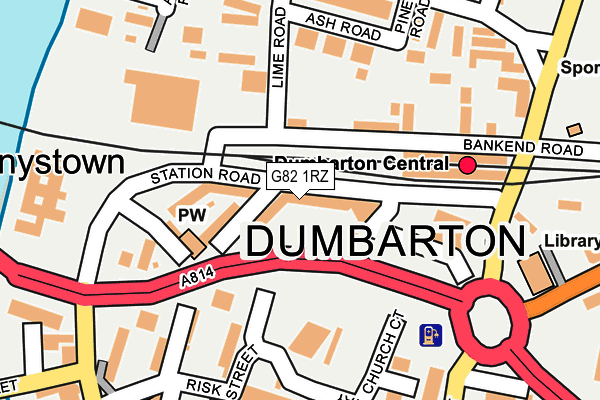G82 1RZ map - OS OpenMap – Local (Ordnance Survey) G82 1RZ map - OS OpenMap – Local (Ordnance Survey)
