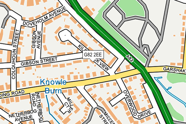 G82 2EE map - OS OpenMap – Local (Ordnance Survey)