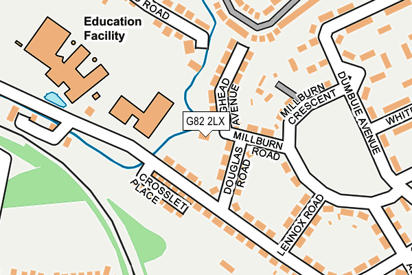 G82 2LX map - OS OpenMap – Local (Ordnance Survey)