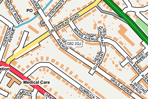 G82 2QJ map - OS OpenMap – Local (Ordnance Survey) G82 2QJ map - OS OpenMap – Local (Ordnance Survey)