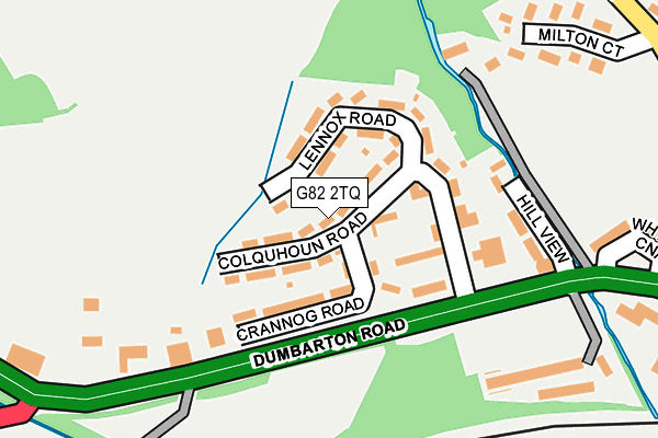 G82 2TQ map - OS OpenMap – Local (Ordnance Survey)