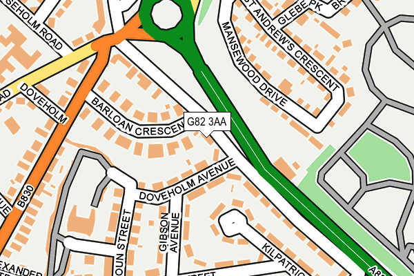 G82 3AA map - OS OpenMap – Local (Ordnance Survey) G82 3AA map - OS OpenMap – Local (Ordnance Survey)