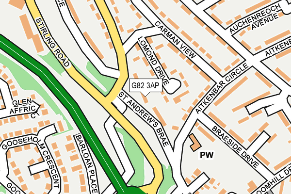 G82 3AP map - OS OpenMap – Local (Ordnance Survey) G82 3AP map - OS OpenMap – Local (Ordnance Survey)