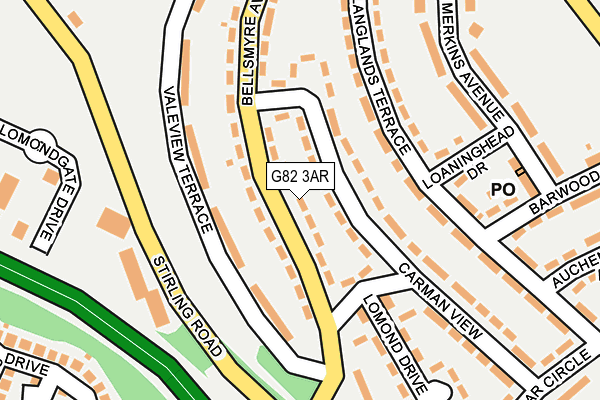 G82 3AR map - OS OpenMap – Local (Ordnance Survey) G82 3AR map - OS OpenMap – Local (Ordnance Survey)