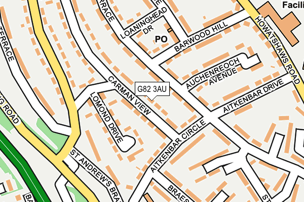 G82 3AU map - OS OpenMap – Local (Ordnance Survey) G82 3AU map - OS OpenMap – Local (Ordnance Survey)