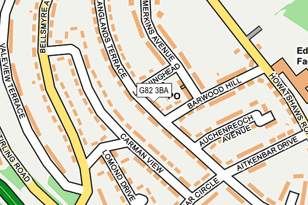 G82 3BA map - OS OpenMap – Local (Ordnance Survey) G82 3BA map - OS OpenMap – Local (Ordnance Survey)